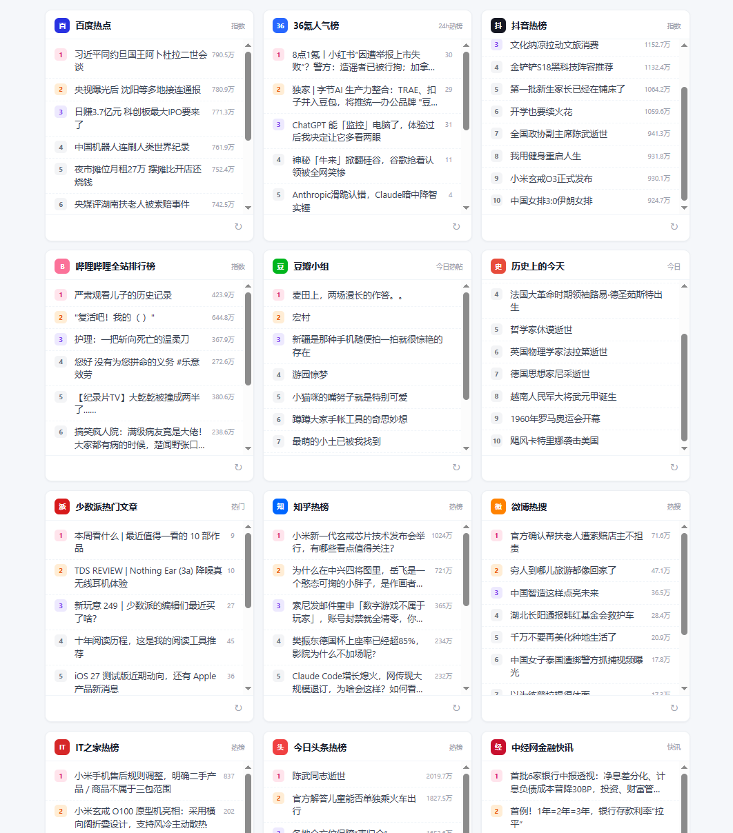今日热榜 · 聚合全网热点，为内容创作注入灵感