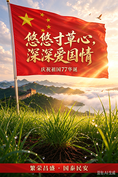 悠悠寸草心，深深爱国情｜悠悠草祝祖国77华诞